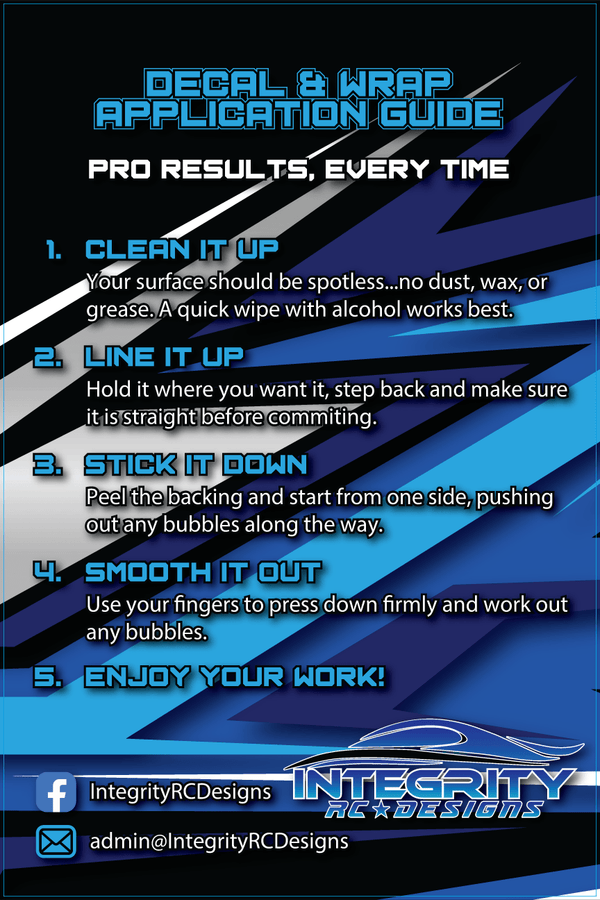 How to Apply RC Decals & Wraps Like a Pro — 5 Easy Steps - Integrity RC Designs
