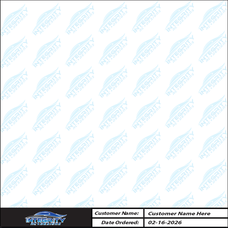 Custom RC Decal Sheets - Integrity RC Designs